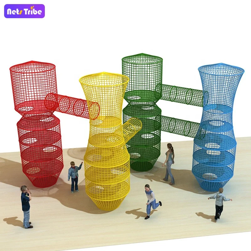 

Netstribe Handmade Crochet Soft Cheerful Climbing Net Bird Cage kids playground indoor outdoor play climbing frame, Optional
