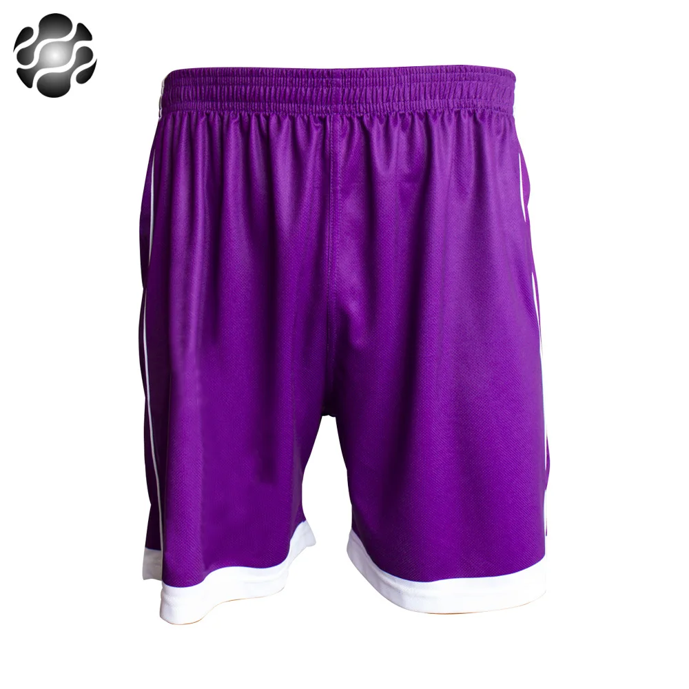 purple football shorts