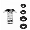Bathroom sewer floor drain set with 4pcs Rubber seal rings / Bathroom Hair Sewer Filter Drain Cleaners strainer