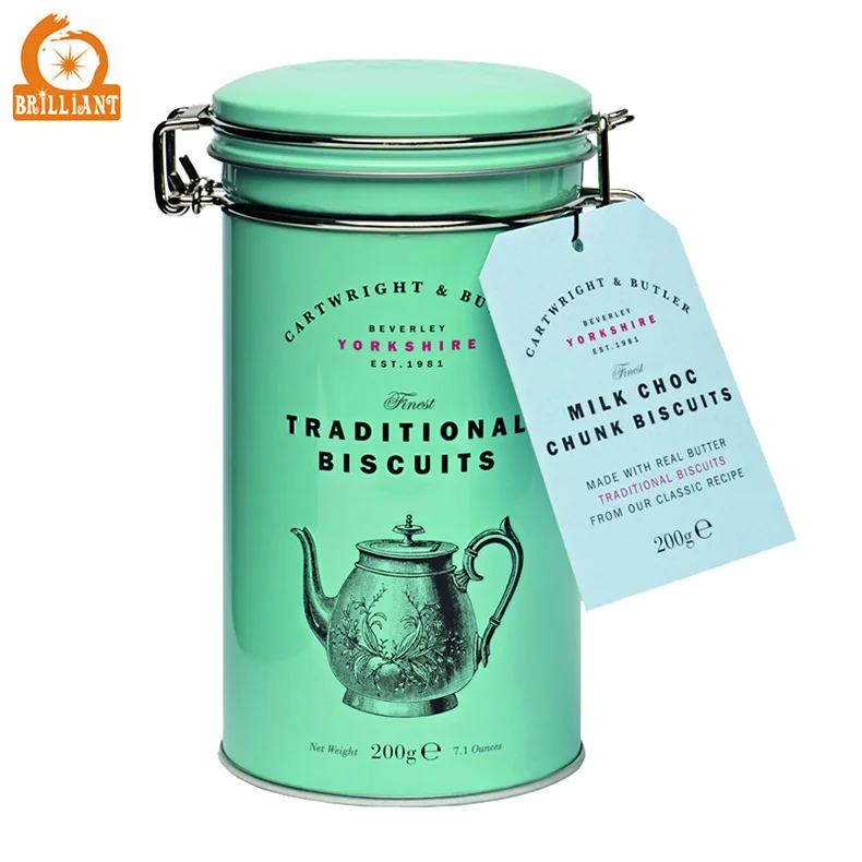 
Food Safe Tea Metal Tin Box Metal Tea Tin Caddy Round Tea Tin 