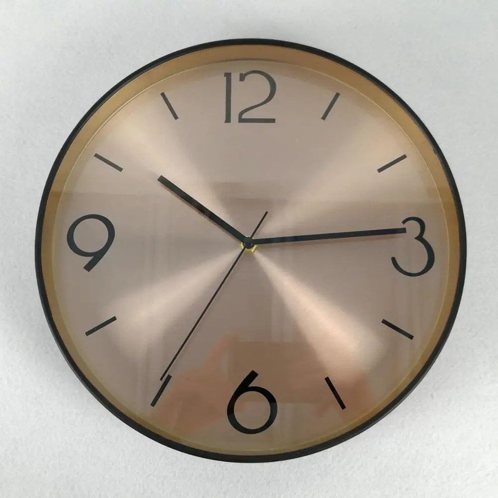 

wholesale modern fashion quartz wall clock, Black