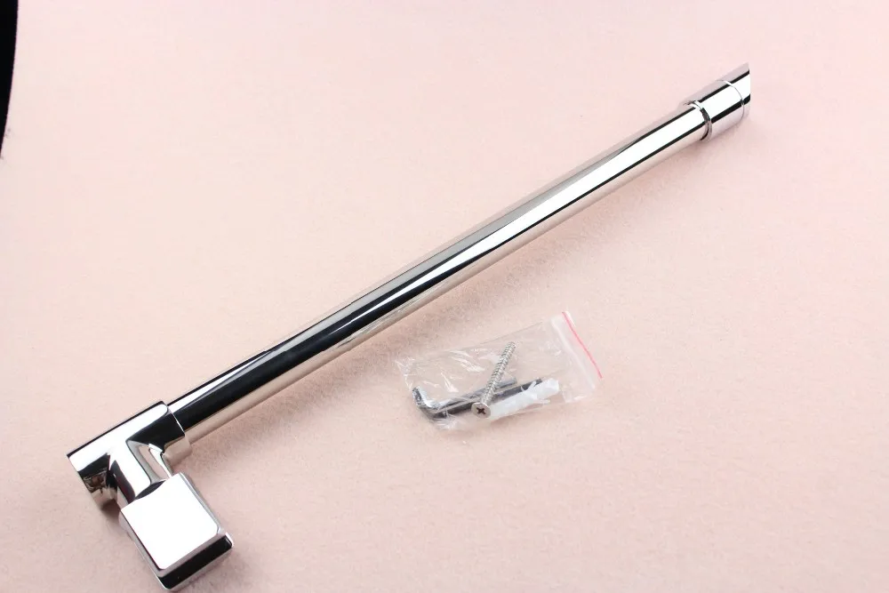 Bathroom Hardware Adjustable Wall To Glass Shower Stabilizer Bar With
