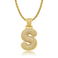 

Brass Bubble Letter Necklaces for Women Gold Plated