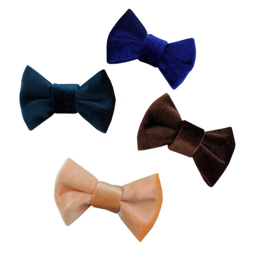 

Trendy 3" Pure Color Luxury Hair Bow Barrette Custom Wholesale New Soft Hair Accessories For Infant DIY Hair Clips For Party, 18 colors
