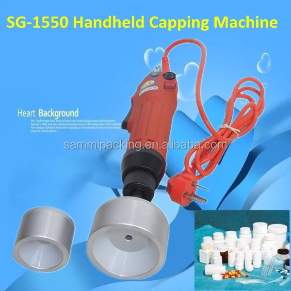 100% Warranty Electric Capping Machine for screw cap,easy operation capper+ Spring Balancer+ 4 Silicon Rubber insert 10-50mm
