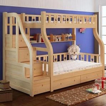 Hot Sales Customized Shape Double Deck Bed Wood Buy Double