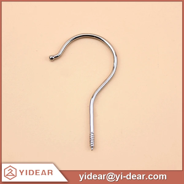 

Wholesale 3.0x90mm Wooden Clothes Thread Hanger Bolt Hooks Parts, Silver
