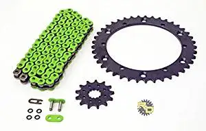 1995 1996 1997 Yamaha YFM350 350 Warrior Green O Ring Chain And Sprocket 15/40