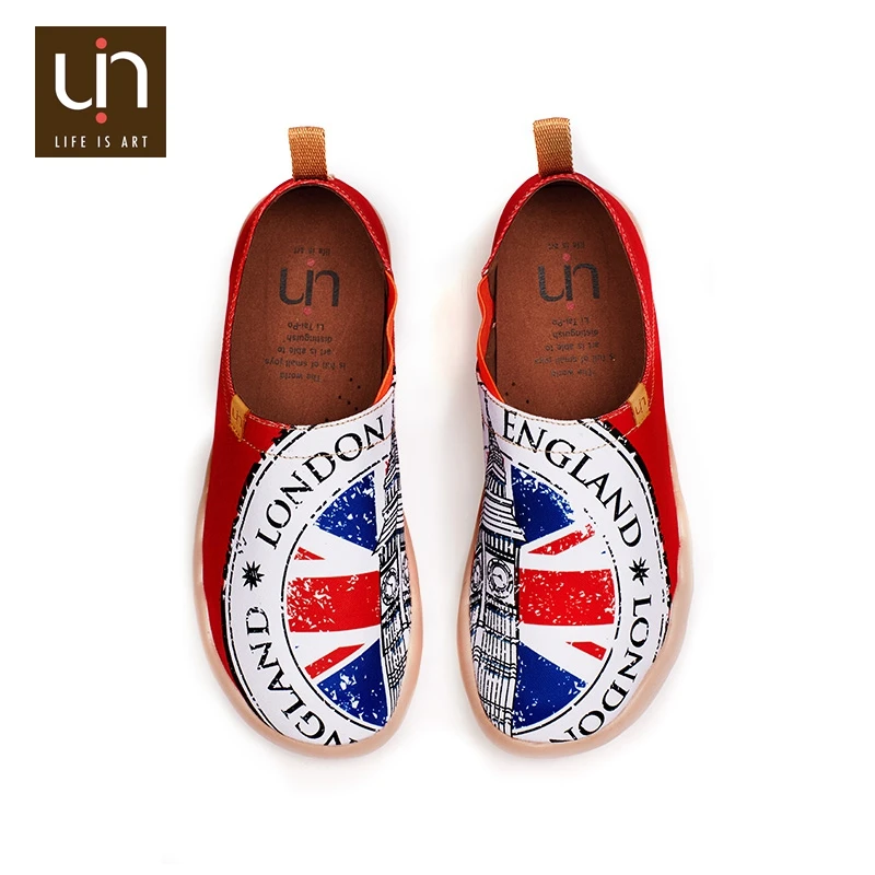 UIN London Jack printed canvas shoes for men top brands UK fashion breathable custom man sneakers