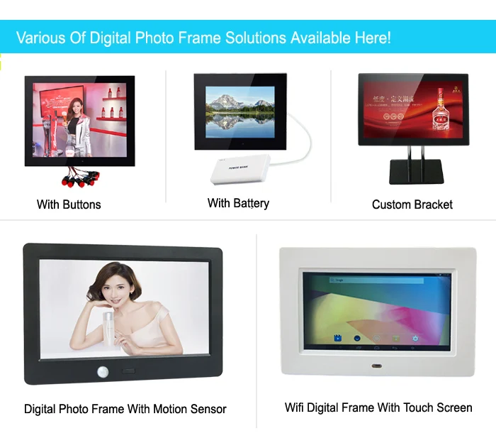 Wholesale wifi dropshipping 7 inch video digital photo picture frame
