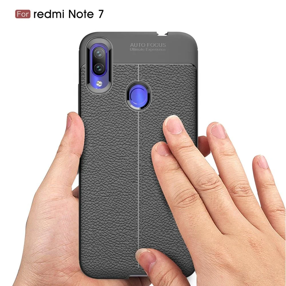 

2019 new arrivals tpu shockproof case, leather tpu case for redmi 7, phone case protective for redmi note 7