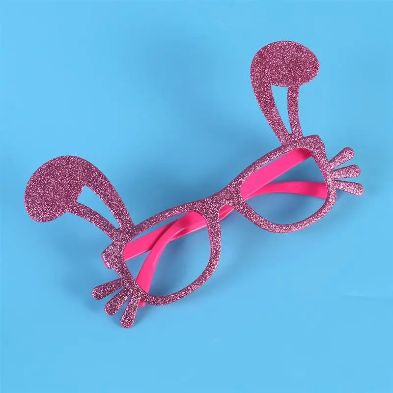 Easter Fancy Costume Accessories Bunny Ear Design Glitter Funny Glasses Frames Decoration Kids