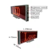 new style high quality P5-12x48R table/desktop message moving red color led sign with computer USB cable control