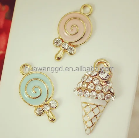 

Summer promotion gift ice cream,lollipop pendant charms