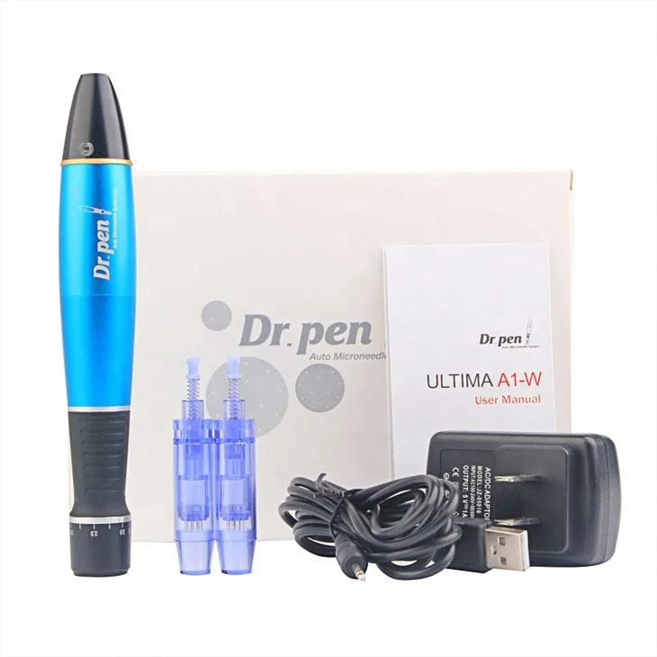 

Electric Dr. Pen Derma Pen Auto Microneedle Beauty Machine Adjustable Needle Lengths 0.25Mm-3.0Mm Ultima A1, Blue