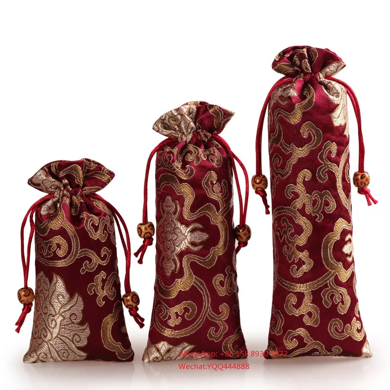 satin wine bags