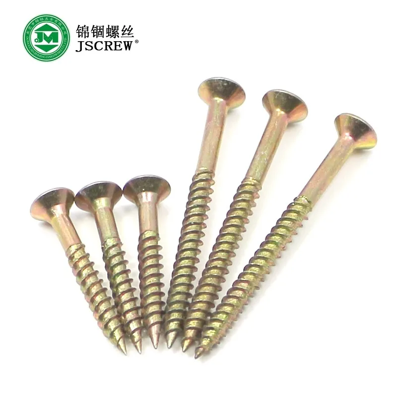 Binding Barrels And Screws Half Thread Gold Plated Flat Head Wood