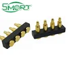 SmartBes Spring loaded pogo pin connector 4 Pin Pitch 2.54mm Surface Mount PCB SMT brass material Gold 1u rating 1.0 Amp current