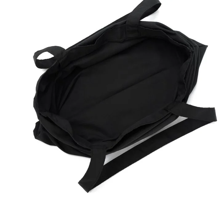 Wholesale Black Cotton Tote Bags/ Cotton Gym Sack Tote Bag/ Cotton Wine