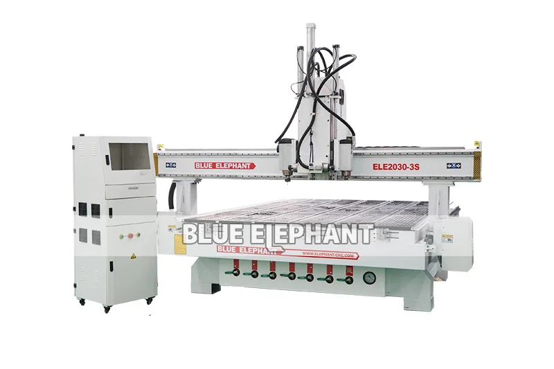 2030 Pneumatic 3 Spindles Router CNC for Wood