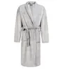 High new design solid microfiber men coral fleece sleeping bathrobe