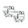 Alibaba 316L stainless steel earring stud w/pure white cubic zirconia jewelry