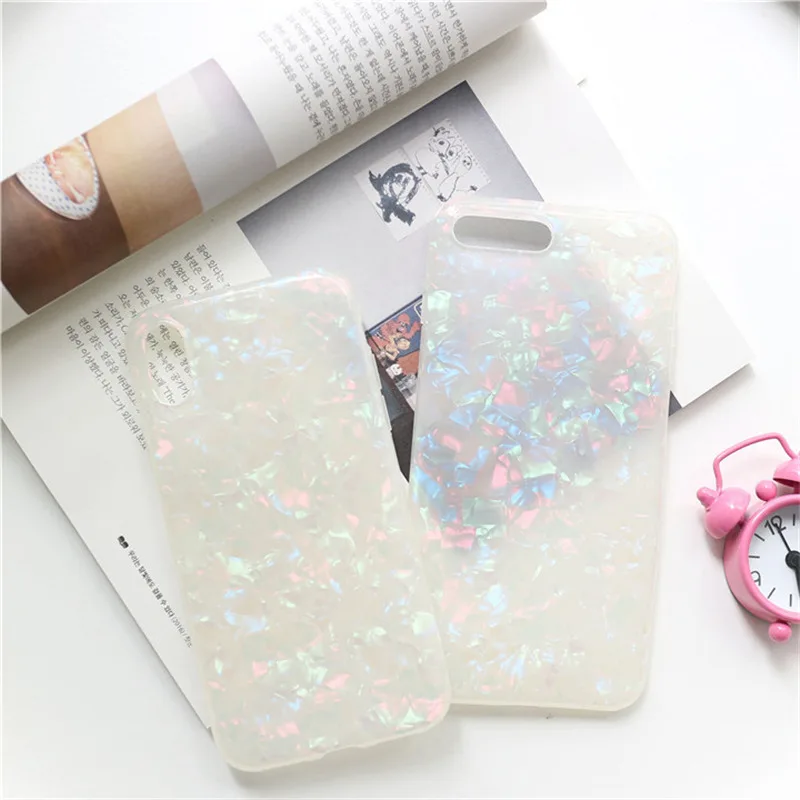 

2020 Glitter Dream Shell Pattern Cases For iPhone XR XS Max 6 8 Plus 11 pro Soft TPU Silicone Cover