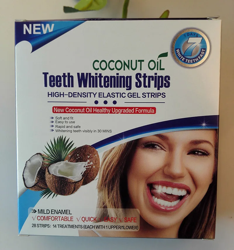 New Formula Coconut Oil Teeth Whitening Strips Buy Teeth Whitening