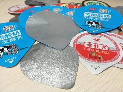 Peel seal plastic cup embossing aluminum foil cover