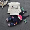 2017 Children Girls Fancy Design Candy Color Cotton Clothing Set Online Shopping Pakistan