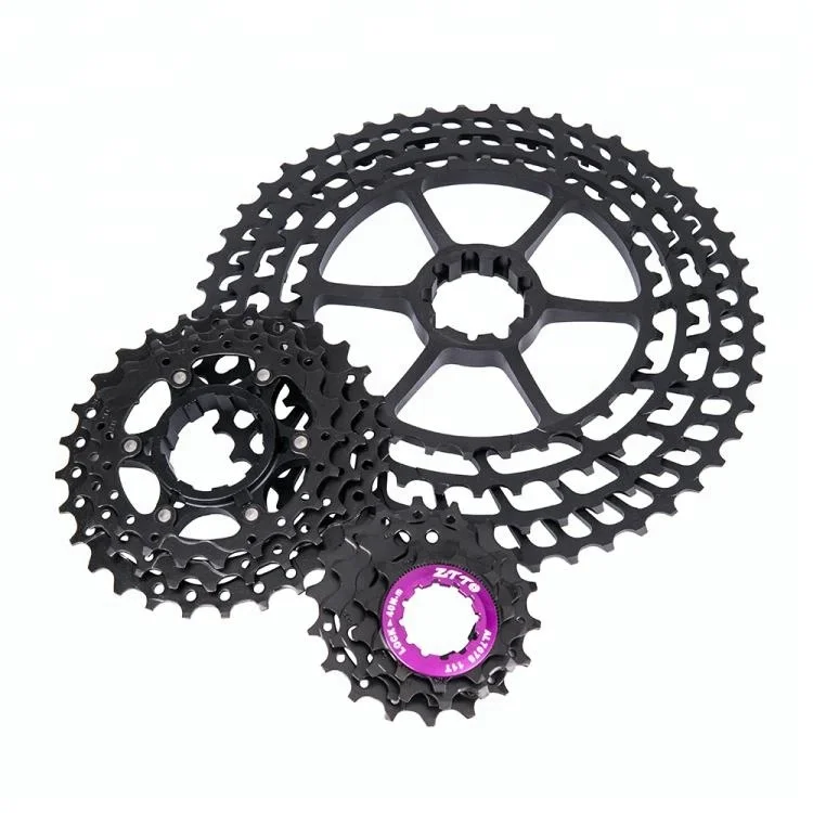 

ZTTO Mountain Bike Bicycle Parts 11Speed SLR Cassette 11-50T 11s Wide Ratio CNC Freewheel for X 1 9000, Black