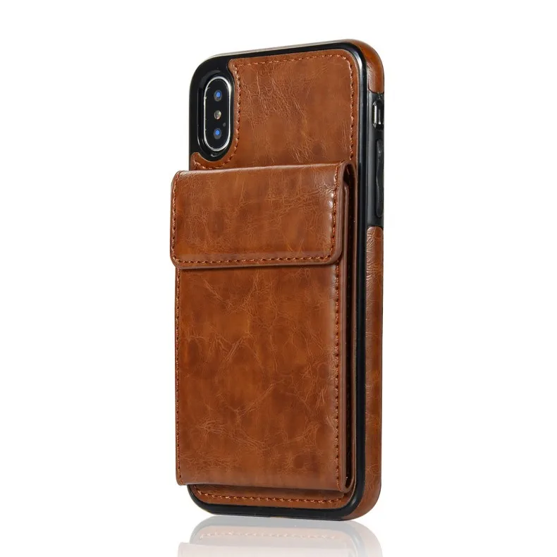 

Amazon Hot Sale Oil Crazy Horse Leather Mobile Phone Case For IPhone XS MAX XR