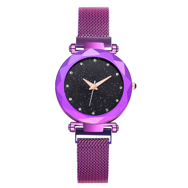 

WJ-7921 Micro-business Explosion Models With The Same Watch Network With Fashion Simple Women's Trend Starry Diamond Girl Watch, N/a