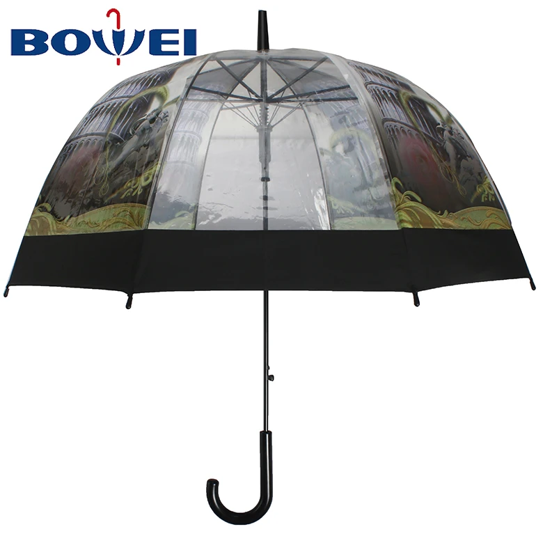 China supplier hot sales poe material umbrella branded with printing