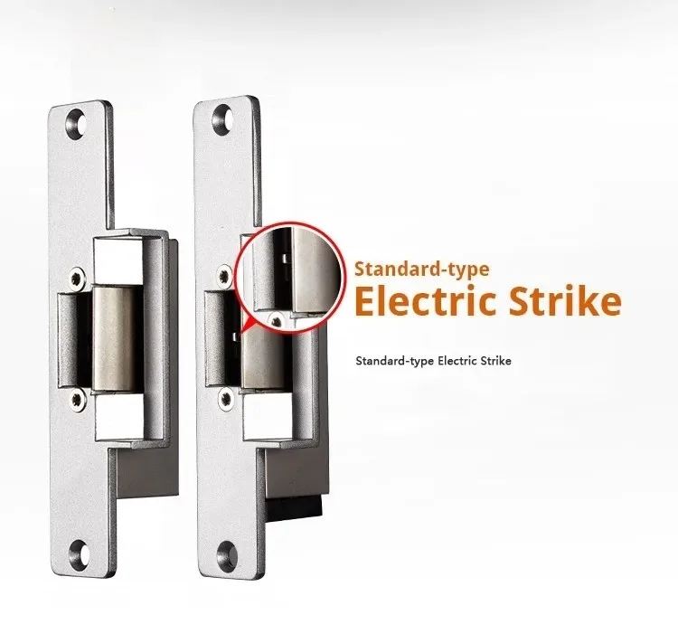 Short Narrow-type European Style Door Electric Strike Lock Fail Safe NC