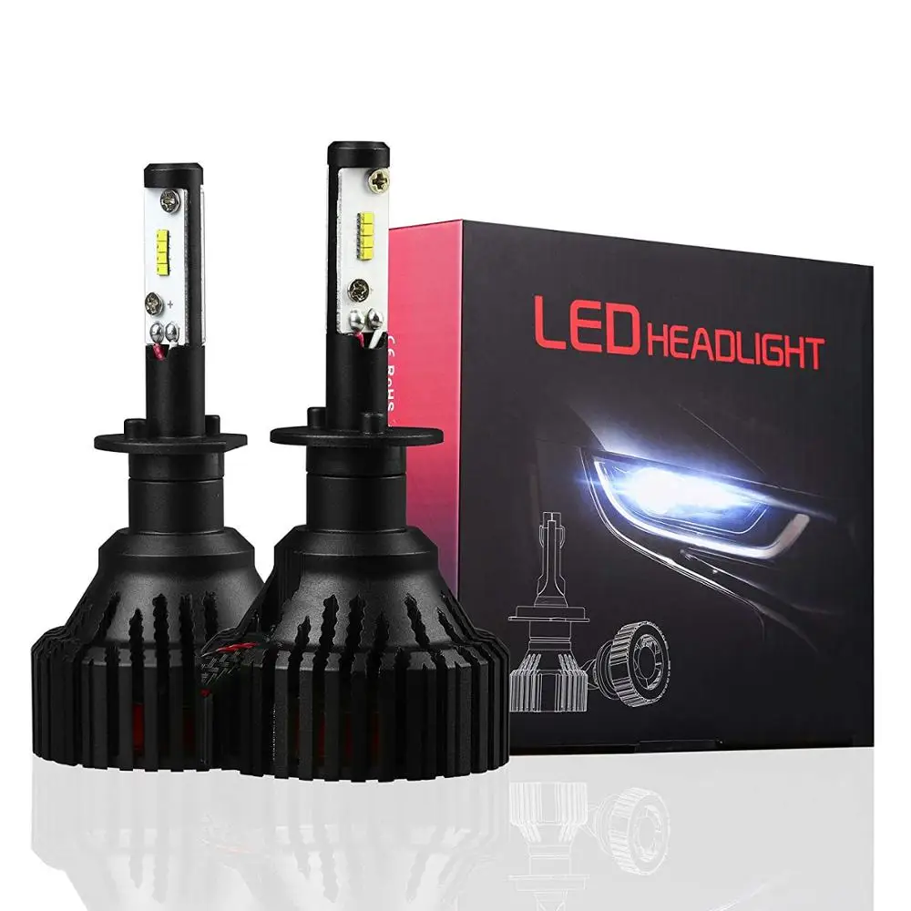 30W 4000LM LED Auto H1 T8 H1 H4 H13 9004 9005 9007 H1 8000lm 9012 led light auto headlight  Bulbs