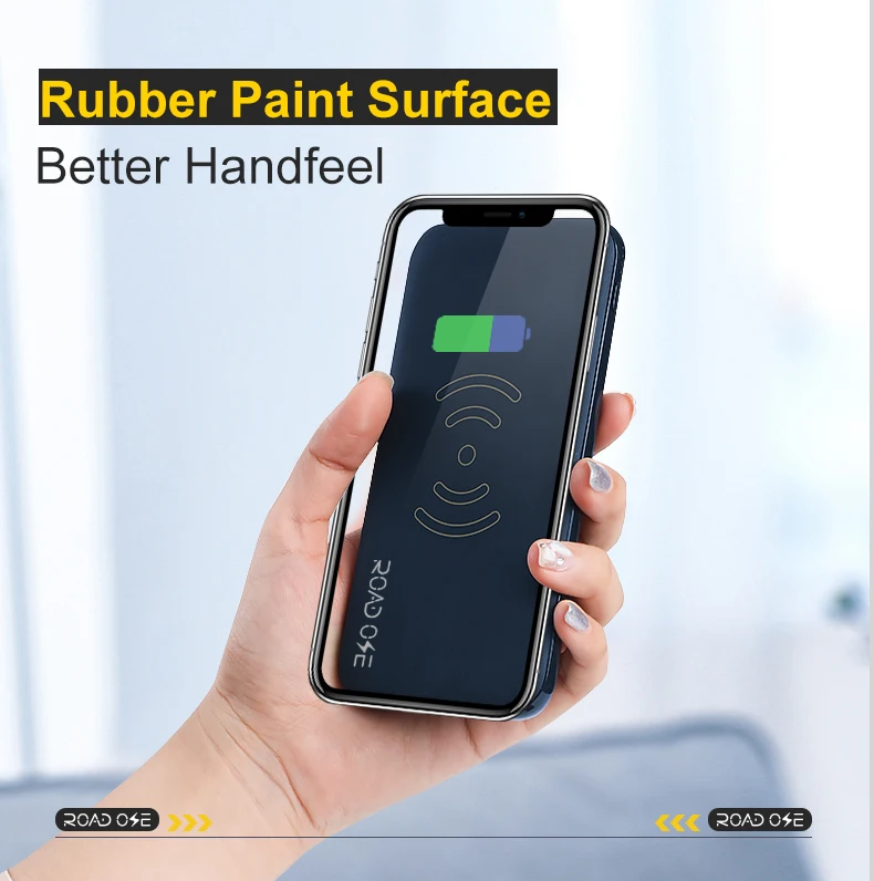 Dual Usb Outputs Qi Standard Mobile Power Bank 10000mah Wireless Charger - ANKUX.COM