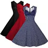 Walson Womens 50's Rockabilly Vintage Style Polka Dot Evening Party Tea Dresses Swing Skaters