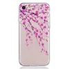 Flower pattern Transparent bumper phone case for iphone 7 cell phone soft tpu back cover