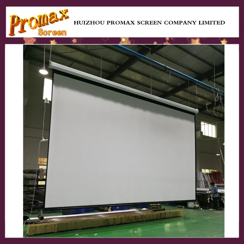 Square Case Electric Motorized 300 Inch Projector Screen Of Projection