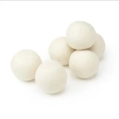 

China Wholesale New Zealand XL 6 Pack Cotton Bag Scented 100% Pure Eco Natural Felt Laundry Xl Organic Wool Dryer Balls, Nature white or coloured