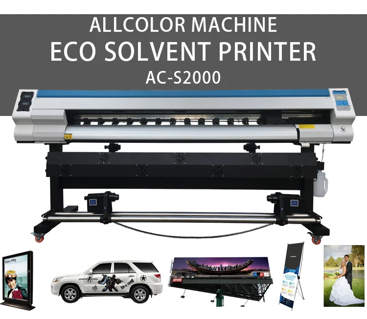 High quality 1.8m cheap price digital xp600 eco solvent inkjet printer