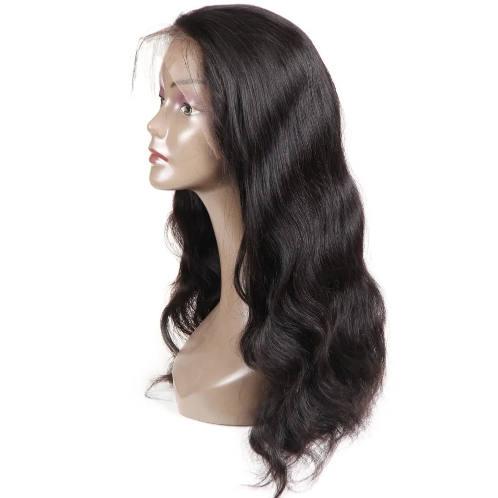 

150% Density Body Wave Indian Virgin Remy Human Hair Lace Front Wig