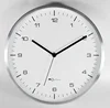Custom printing face decorative quartz aluminum frame round metal modern wall clock