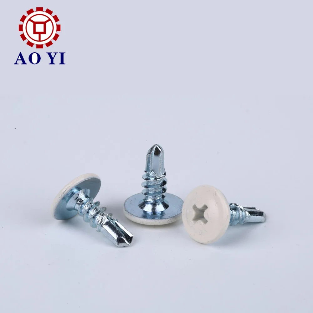 
Galvanized stainless steel wafer head self drilling screws 