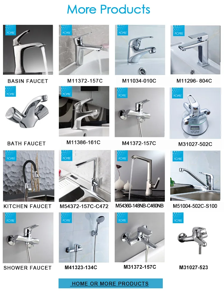Economy High Body Square Basin Brass Faucets Mixer Tap Models