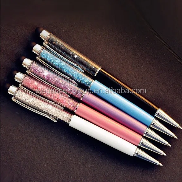 

Creatway Fashion Diamond Ballpoint Pens Stationery 2 in 1 Crystal Stylus Pen Touch Screen Pen Multi-color
