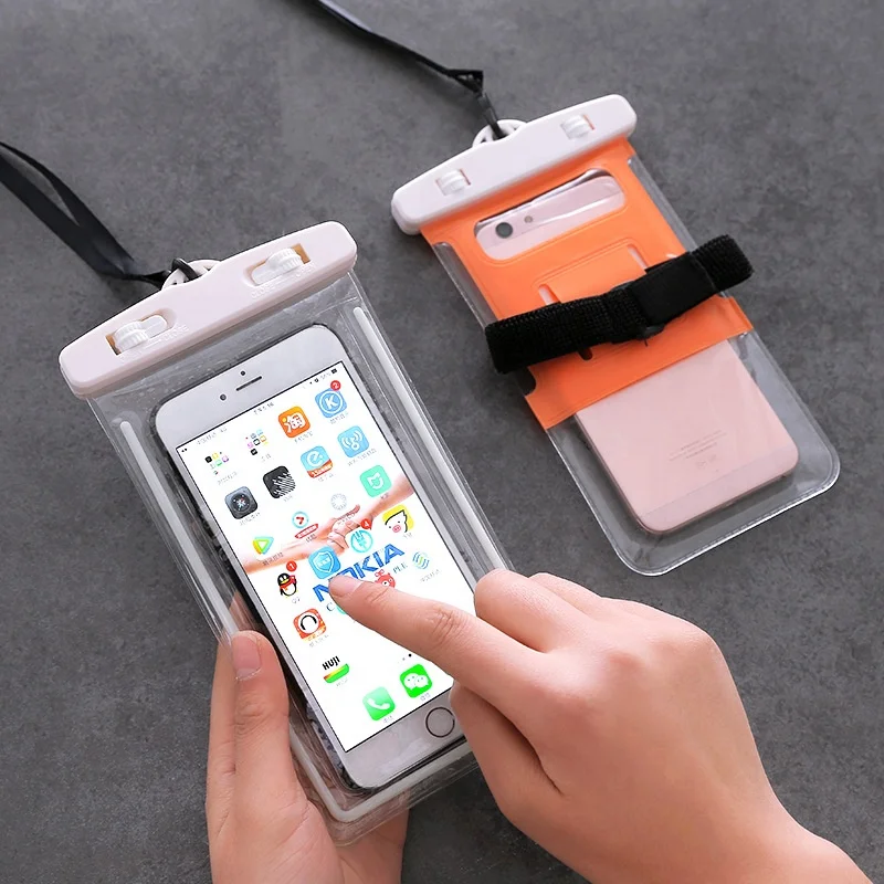 Mobile phone waterproof bag diving set touch screen.Suitable for most mobile phones