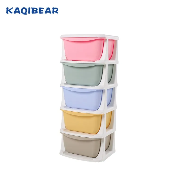 
Free Sample Accept Customize Bathroom Kitchen Toy Storage Box Drawer Cabinet Kids Baby Child Plastic 5 Drawers Clothes Cabinet 