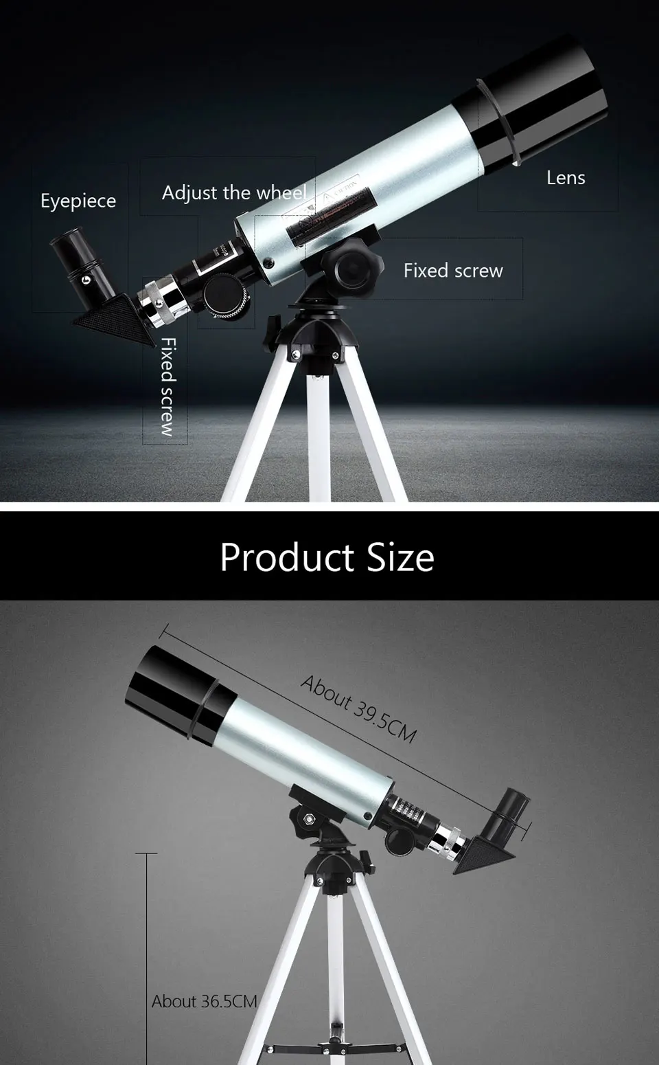 High quality F36050M astronomical telescope, wholesale astronomical telescope,telescope mirror astronomical + tripod